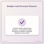 Idgit Ink Budget and Personal Finance deluxe journal and planner bundle — instant download and no physical product notice