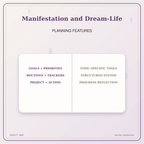 Idgit Ink Manifestation and Dream-Life deluxe journal and planner bundle — planner organization and planning features