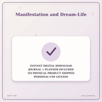 Idgit Ink Manifestation and Dream-Life deluxe journal and planner bundle — instant download and no physical product notice
