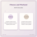 Idgit Ink Fitness and Workout deluxe journal and planner bundle — complete journal and planner bundle contents