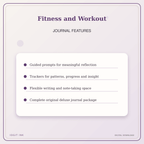 Idgit Ink Fitness and Workout deluxe journal and planner bundle — journal prompts and reflection features