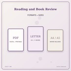 Idgit Ink Reading and Book Review deluxe journal and planner bundle — digital formats and available page sizes