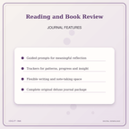 Idgit Ink Reading and Book Review deluxe journal and planner bundle — journal prompts and reflection features