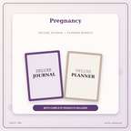 Idgit Ink Pregnancy deluxe journal and planner bundle — primary bundle cover showing both deluxe products