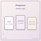 Idgit Ink Pregnancy deluxe journal and planner bundle — digital formats and available page sizes