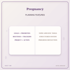 Idgit Ink Pregnancy deluxe journal and planner bundle — planner organization and planning features