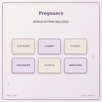 Idgit Ink Pregnancy deluxe journal and planner bundle — included digital stickers and cards
