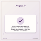 Idgit Ink Pregnancy deluxe journal and planner bundle — instant download and no physical product notice