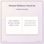Idgit Ink Mental Wellness Check-In deluxe journal and planner bundle — planner organization and planning features