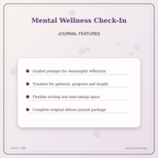 Idgit Ink Mental Wellness Check-In deluxe journal and planner bundle — journal prompts and reflection features