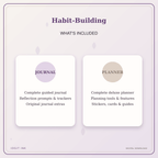 Idgit Ink Habit-Building deluxe journal and planner bundle — complete journal and planner bundle contents