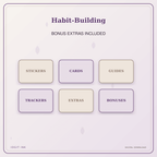 Idgit Ink Habit-Building deluxe journal and planner bundle — included digital stickers and cards