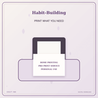 Idgit Ink Habit-Building deluxe journal and planner bundle — home and professional printing information