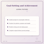 Idgit Ink Goal-Setting and Achievement deluxe journal and planner bundle — journal prompts and reflection features
