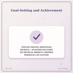 Idgit Ink Goal-Setting and Achievement deluxe journal and planner bundle — instant download and no physical product notice