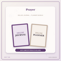 Idgit Ink Prayer deluxe journal and planner bundle — primary bundle cover showing both deluxe products