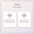 Idgit Ink Prayer deluxe journal and planner bundle — complete journal and planner bundle contents