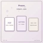 Idgit Ink Prayer deluxe journal and planner bundle — digital formats and available page sizes