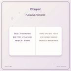 Idgit Ink Prayer deluxe journal and planner bundle — planner organization and planning features