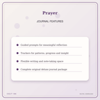Idgit Ink Prayer deluxe journal and planner bundle — journal prompts and reflection features