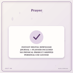 Idgit Ink Prayer deluxe journal and planner bundle — instant download and no physical product notice