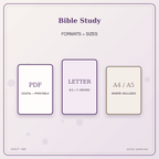 Idgit Ink Bible Study deluxe journal and planner bundle — digital formats and available page sizes