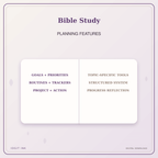 Idgit Ink Bible Study deluxe journal and planner bundle — planner organization and planning features
