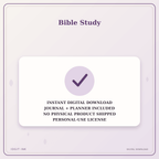 Idgit Ink Bible Study deluxe journal and planner bundle — instant download and no physical product notice