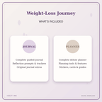 Idgit Ink Weight-Loss Journey deluxe journal and planner bundle — complete journal and planner bundle contents