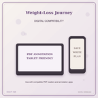 Idgit Ink Weight-Loss Journey deluxe journal and planner bundle — tablet and pdf annotation compatibility