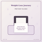Idgit Ink Weight-Loss Journey deluxe journal and planner bundle — home and professional printing information