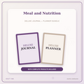 Idgit Ink Meal and Nutrition deluxe journal and planner bundle — primary bundle cover showing both deluxe products