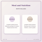 Idgit Ink Meal and Nutrition deluxe journal and planner bundle — complete journal and planner bundle contents