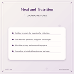 Idgit Ink Meal and Nutrition deluxe journal and planner bundle — journal prompts and reflection features