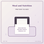 Idgit Ink Meal and Nutrition deluxe journal and planner bundle — home and professional printing information