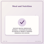 Idgit Ink Meal and Nutrition deluxe journal and planner bundle — instant download and no physical product notice