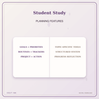 Idgit Ink Student Study deluxe journal and planner bundle — planner organization and planning features