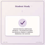 Idgit Ink Student Study deluxe journal and planner bundle — instant download and no physical product notice