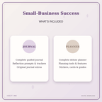 Idgit Ink Small-Business Success deluxe journal and planner bundle — complete journal and planner bundle contents