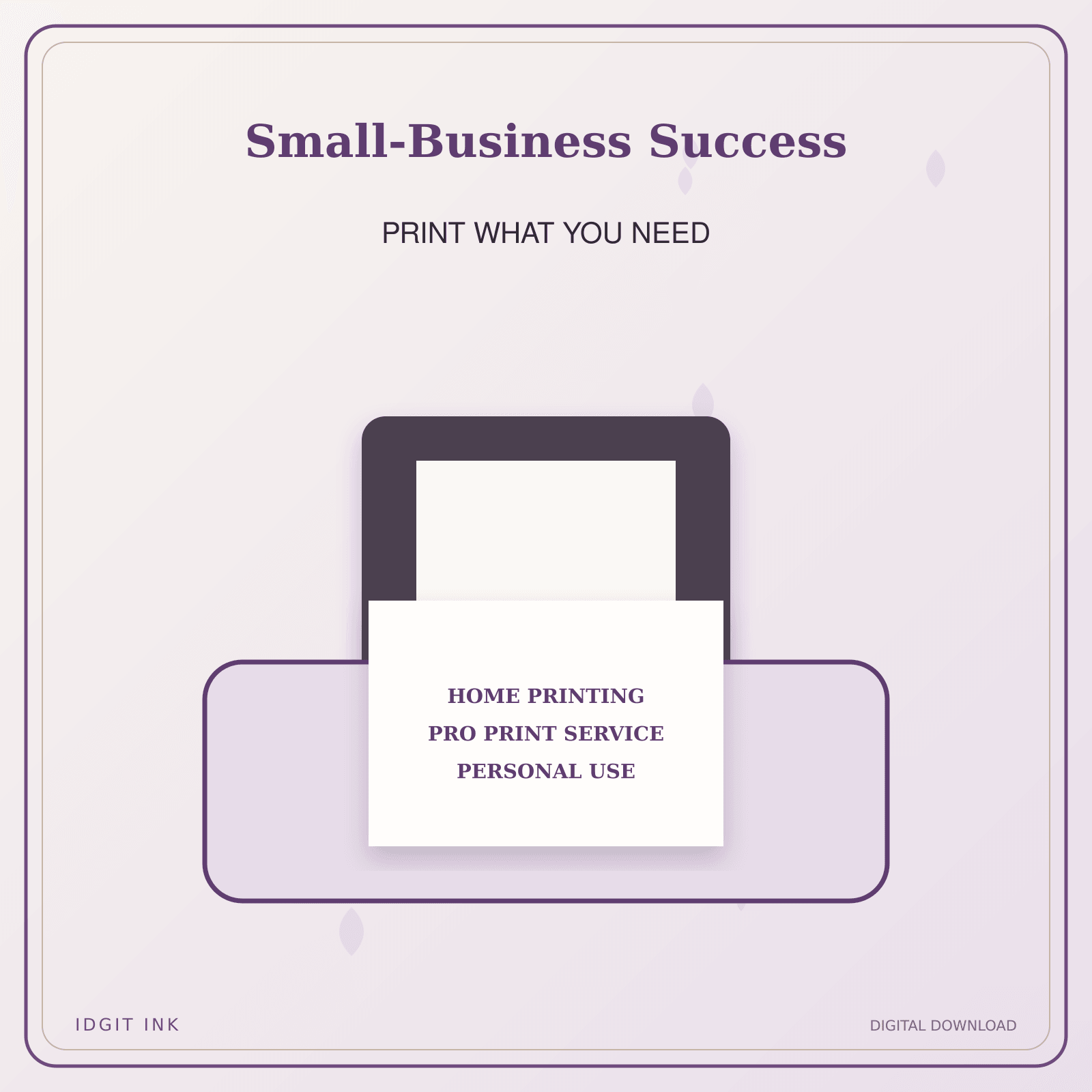 Idgit Ink Small-Business Success deluxe journal and planner bundle — home and professional printing information