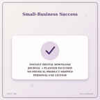Idgit Ink Small-Business Success deluxe journal and planner bundle — instant download and no physical product notice