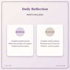 Idgit Ink Daily Reflection deluxe journal and planner bundle — complete journal and planner bundle contents