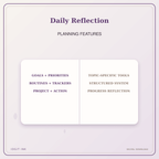 Idgit Ink Daily Reflection deluxe journal and planner bundle — planner organization and planning features