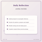Idgit Ink Daily Reflection deluxe journal and planner bundle — journal prompts and reflection features