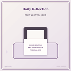 Idgit Ink Daily Reflection deluxe journal and planner bundle — home and professional printing information