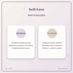 Idgit Ink Self-Love deluxe journal and planner bundle — complete journal and planner bundle contents