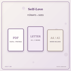 Idgit Ink Self-Love deluxe journal and planner bundle — digital formats and available page sizes