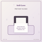 Idgit Ink Self-Love deluxe journal and planner bundle — home and professional printing information