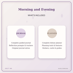 Idgit Ink Morning and Evening deluxe journal and planner bundle — complete journal and planner bundle contents