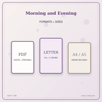 Idgit Ink Morning and Evening deluxe journal and planner bundle — digital formats and available page sizes